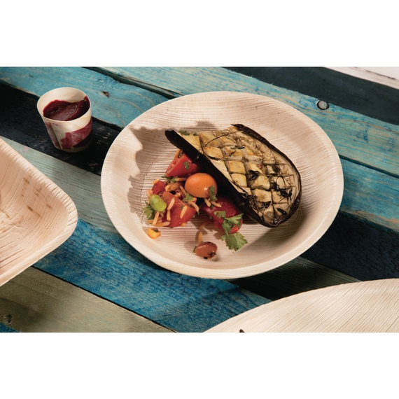 Fiesta Kompostierbare Tiefe Palmblatt Teller Rund 175mm (100 Stück), Bild 2