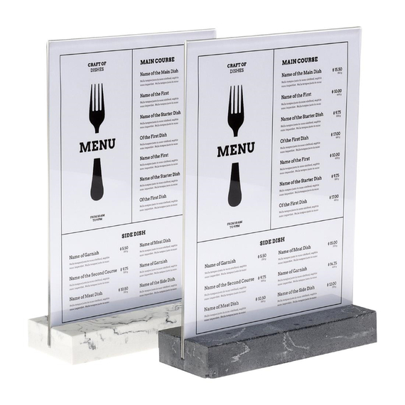 Europel Schildhalter A4 Polystone anthrazit, Bild 5