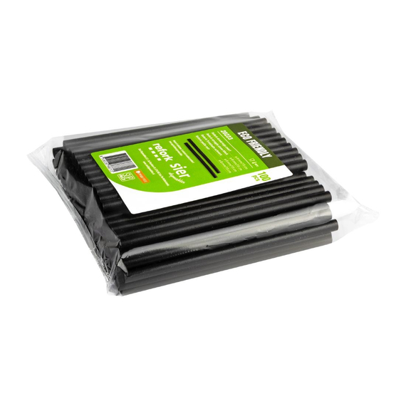 Sier Einwegprodukte Refork gerader Strohhalm schwarz ø 8 mm / 15cm (100 Stück), Bild 3