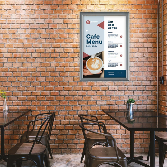 Europel Klapprahmen A3 25mm silber, Bild 4