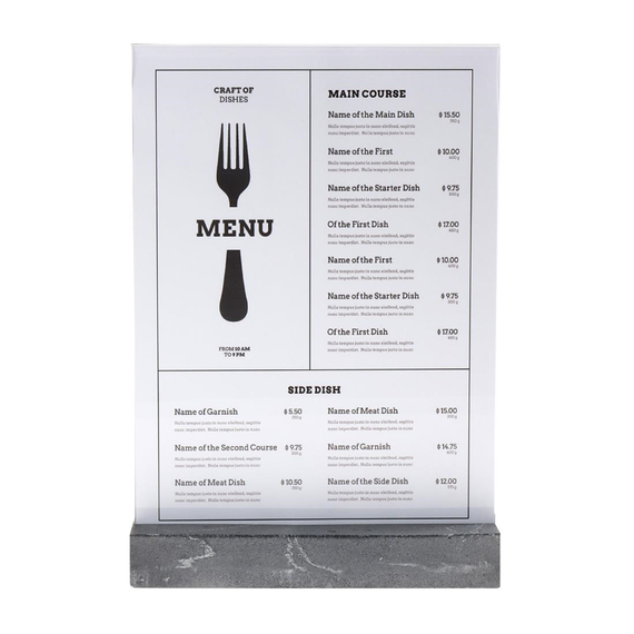 Europel Schildhalter A4 Polystone anthrazit, Bild 4