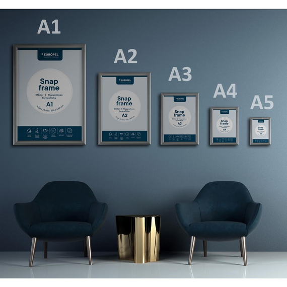 Europel Klapprahmen A3 25mm silber, Bild 8