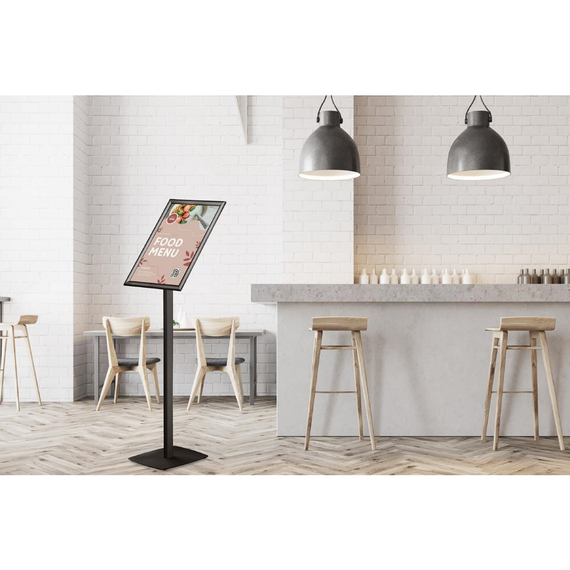 Europel Infostand schwarz mit Klapprahmen A3 25mm, Bild 4