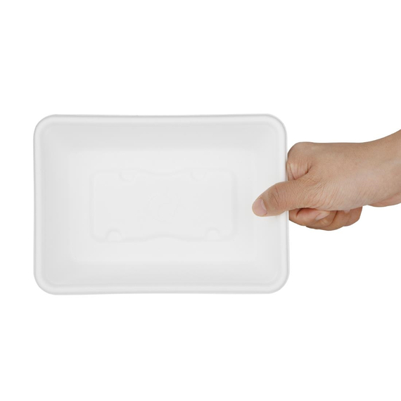Fiesta Kompostierbare Bagasse Lebensmittelbehälter Basen 500ml (100 Stück), Bild 5