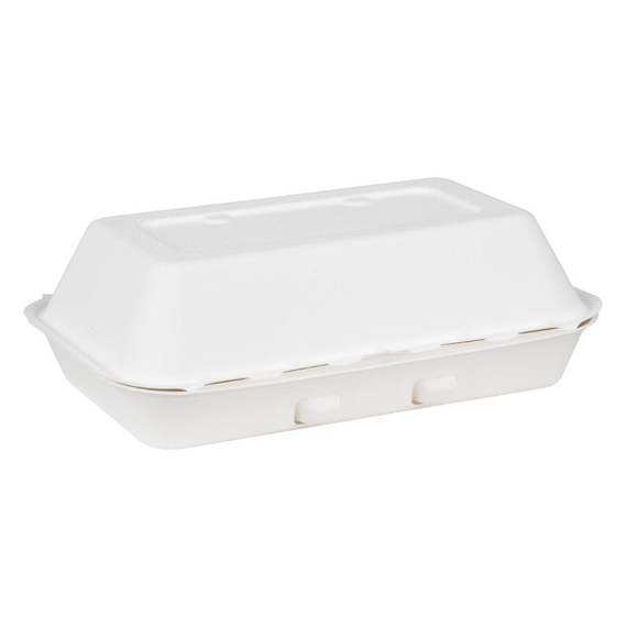 Fiesta Kompostierbare Bagasse Lebensmittelbehälter 9x6" (200 Stück), Bild 2