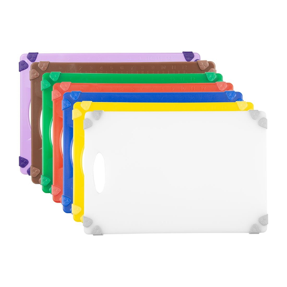 Hygiplas Gewerblicher Griff Schneidebrett Weiß 458x306mm, Bild 6