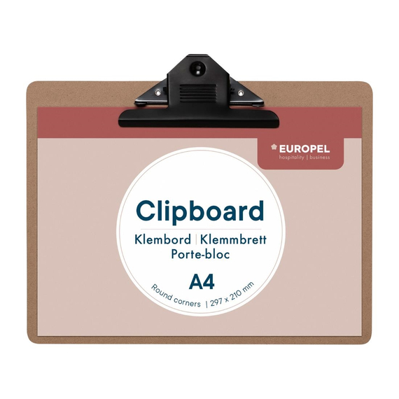 Europel Klemmbrett A4 Querformat Holz 297 x 210 mm, Bild 4