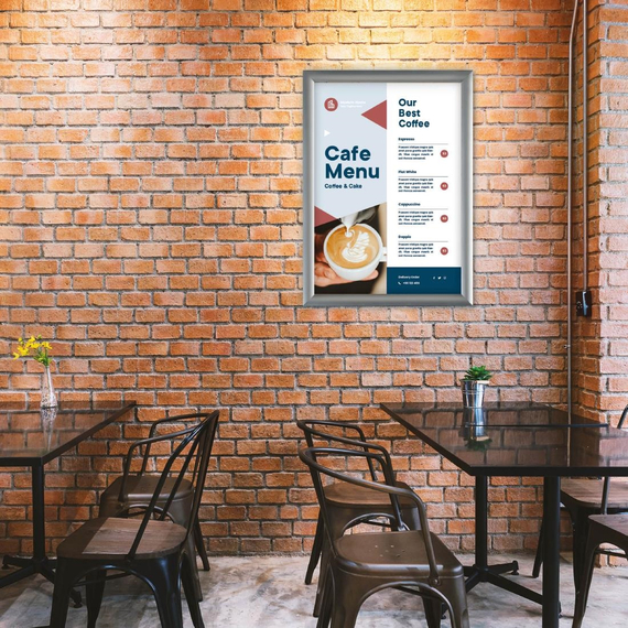 Europel Klapprahmen A3 25mm silber, Bild 7