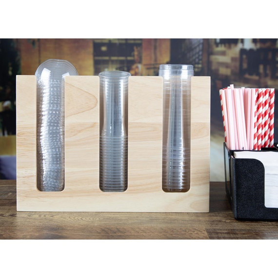 Olympia Becher-Organizer Hevea-Holz 340x120x240mm, Bild 6