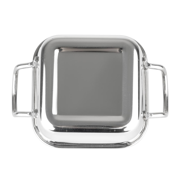 Olympia Tischpräsentation Quadratische Schale Edelstahl 115x115mm, Bild 6