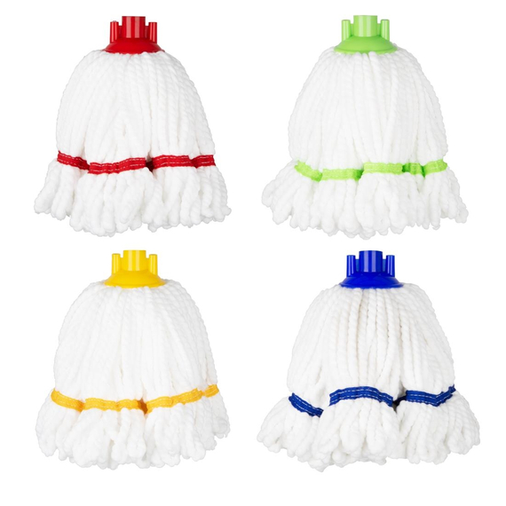 Jantex Mikrofaser-Wischkopf Blau Streifen 150g, Bild 4