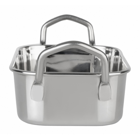 Olympia Tischpräsentation Rechteckige Schale Edelstahl 140x90mm, Bild 4