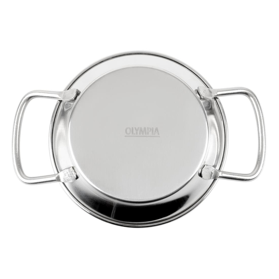 Olympia Tischpräsentation Mini Paella Pfanne Edelstahl 120mm, Bild 3