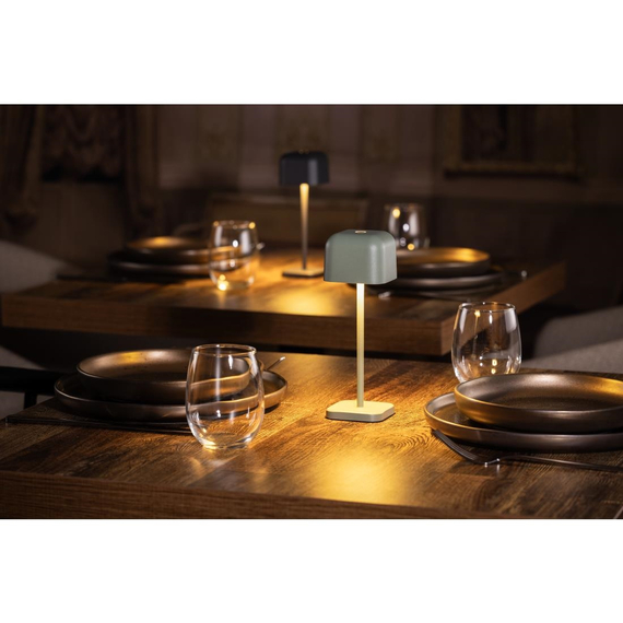 Olympia Lucca Tischlampe Quadratkuppel Salbei 200mm, Bild 8