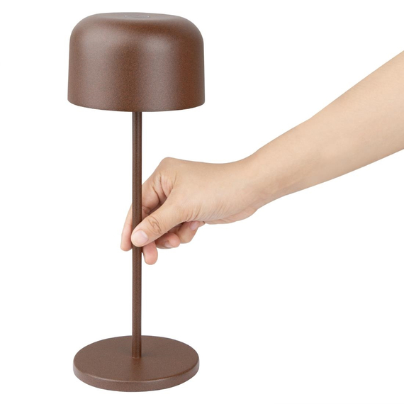 Olympia Siena Tischlampe Runde Kuppel Kastanie 300mm, Bild 5