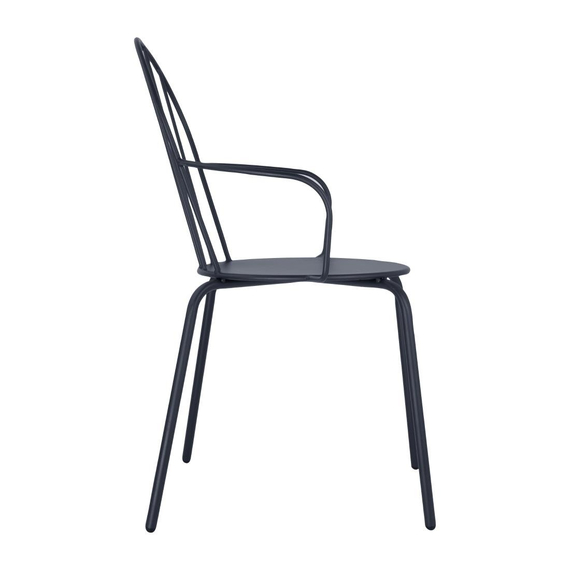 Bolero Adeline Armlehnenstuhl Schieferblau (4 Stück), Bild 2