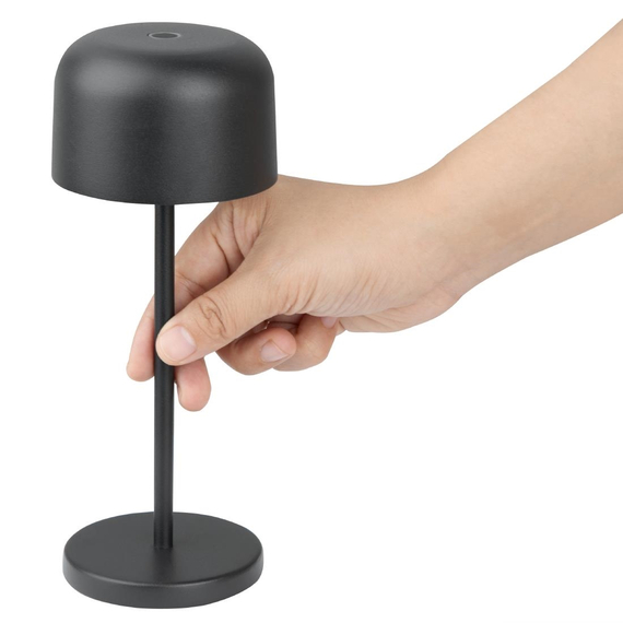 Olympia Siena Tischlampe Rundkupel Schwarz 200mm, Bild 5