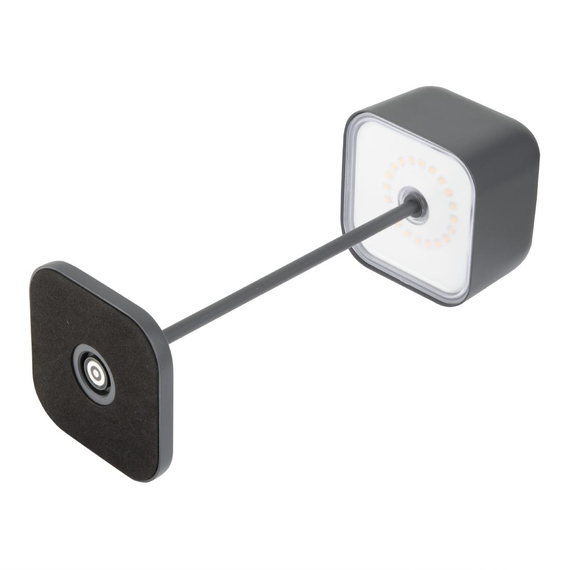 Olympia Lucca Tischlampe Quadratische Kuppel Grau 300mm, Bild 3