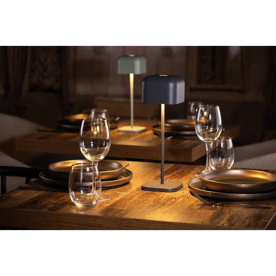 Olympia Lucca Tischlampe Quadratische Kuppel Grau 300mm, Bild 8