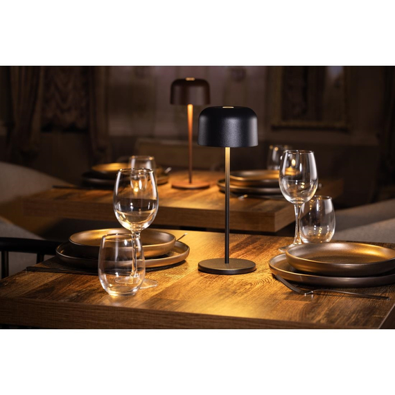 Olympia Siena Tischleuchte Runder Schirm Schwarz 300mm, Bild 8