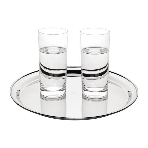 Olympia rundes Serviertablett Edelstahl 30,5cm, Bild 7