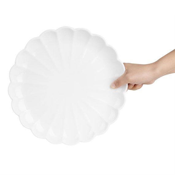 Olympia Bloom Gewellte Teller Weiß 276mm (4 Stück), Bild 8