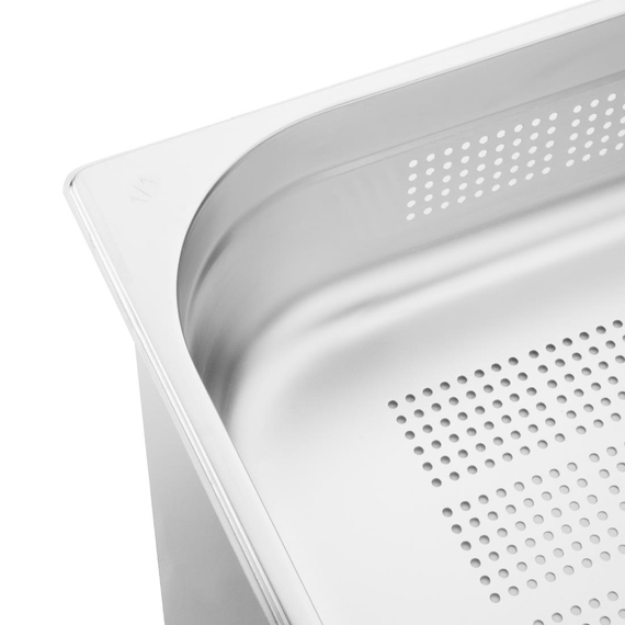 Vogue GN-Behälter Edelstahl 10cm GN1/1 gelocht, Bild 5