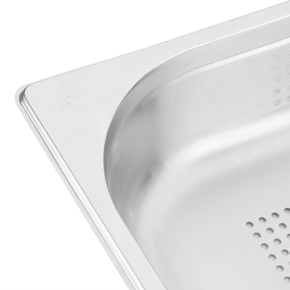 Vogue GN-Behälter Edelstahl 6,5cm GN1/1 gelocht, Bild 5