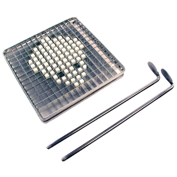 Messer und Schieber 6x6mm Julienne mit 2 Führungen für D463