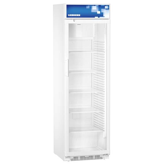 Liebherr FKDv 4213 Comfort Getränkekühlschrank mit Glastür und LED, Farbe: Weiß, Modell: FKDv 4213
