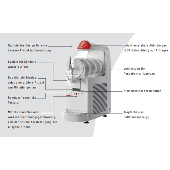 Ugolini Mini-Gel plus 1 Eiscreme-Maschine, Ausführung: Minigel plus 1, Bild 6