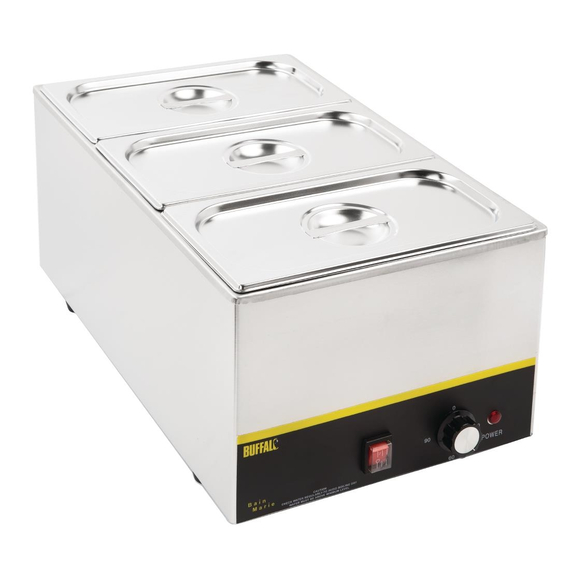 Vogue Edestahl Gastronormbehälterset 3x1/3 mit Deckel, Bild 7