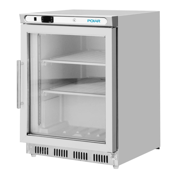 Polar C-Serie Gefrierschrank Untertisch mit Glasfront - Edelstahl, Bild 4
