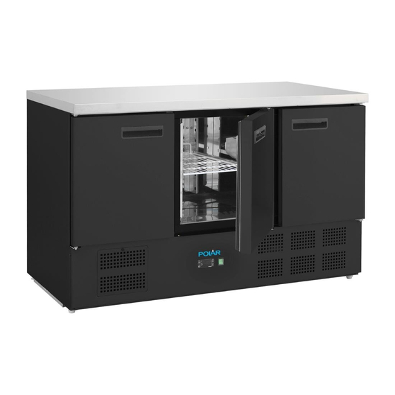 Polar G-Series Dreitüriger Kühltisch Schwarz 400Ltr, Bild 5