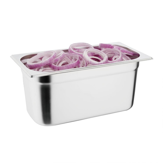 Vogue Edestahl Gastronormbehälterset 3x1/3 mit Deckel, Bild 4