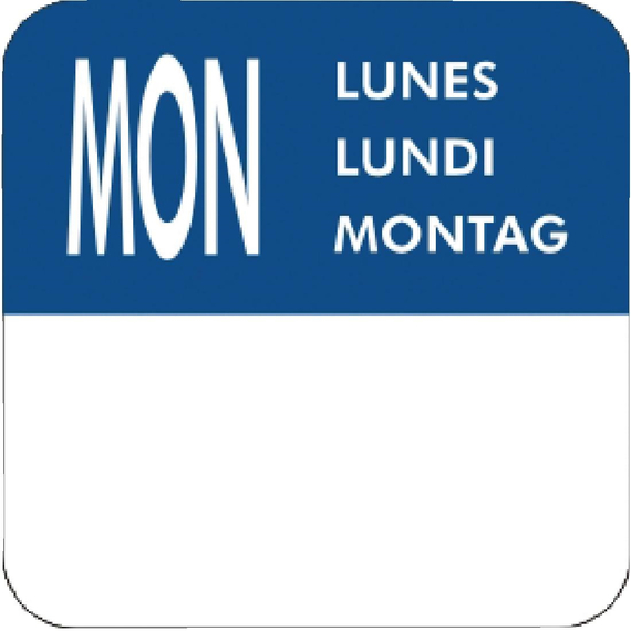 Vogue entfernbare Wochentagetiketten 2,5cm (7000 Stück), Bild 2