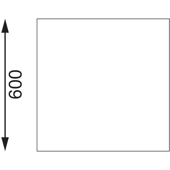 Vogue Edelstahl Arbeitstisch mit Aufkantung und Regalboden 150 x 60cm, Bild 3