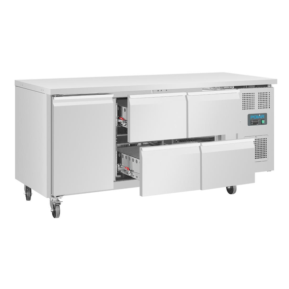 Polar U-Serie Premium Kühlschrank mit einer Tür und 4 Schubladen 358 Ltr., Bild 4
