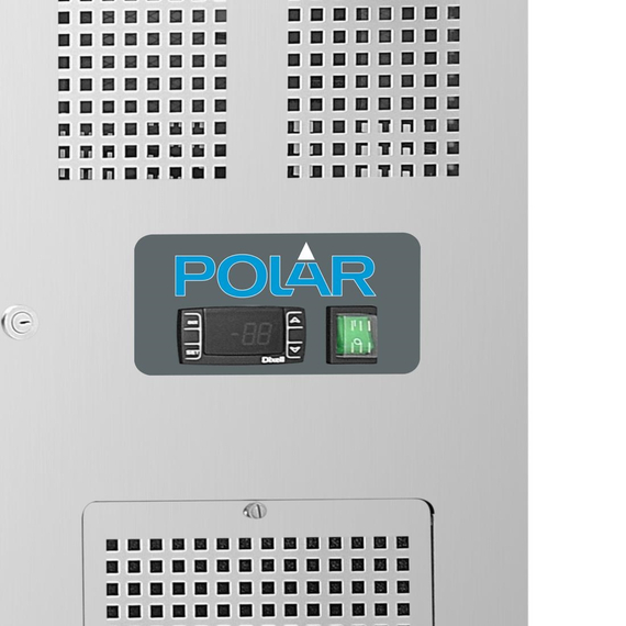 Polar U-Serie Doppel-Tür Thekenkühlschrank mit Aufkantung 282Ltr, Bild 6