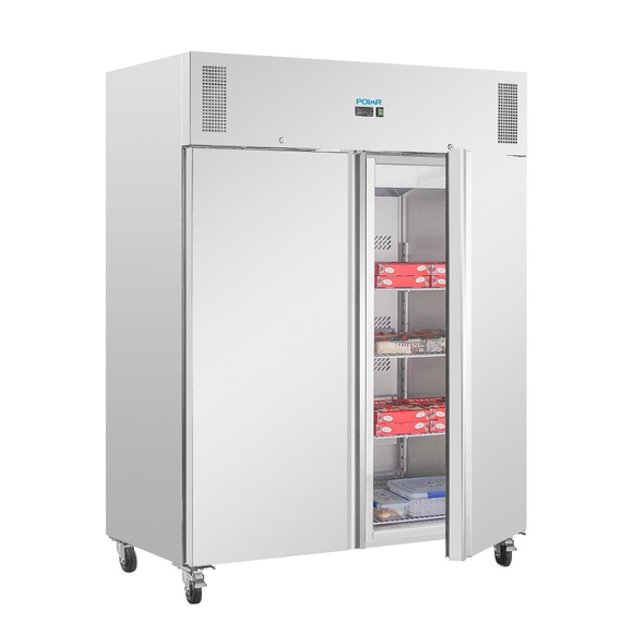Polar U-Series Doppel-Tür Aufrecht-Gefrierschrank 1300Ltr