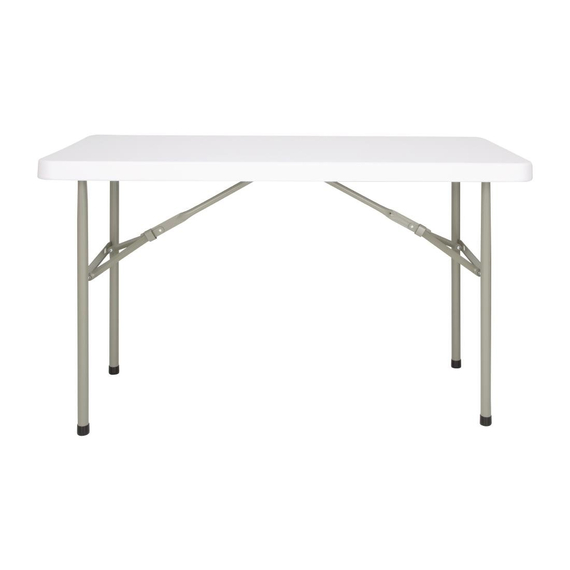 Bolero rechteckiger Klapptisch weiß 122cm, Bild 2