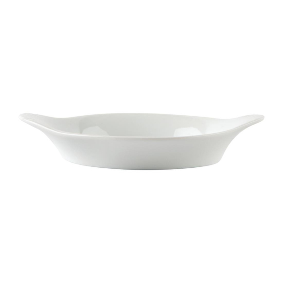 Olympia Whiteware runde Gratinschalen weiß 15,6 x 12,6cm (6 Stück)
