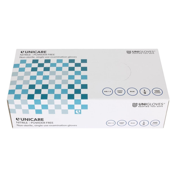 Nitrilhandschuhe puderfrei blau S (100 Stück), Bild 2