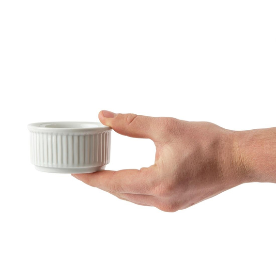 Olympia Whiteware stapelbare Auflaufförmchen 8,5cm (12 Stück), Bild 3