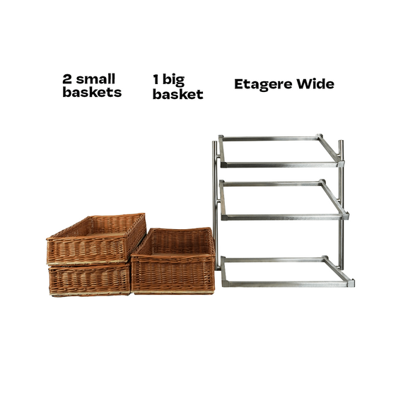 Combisteel Brotkorb Etagere 3 Hoch Breit Modell  Inkl. Körbe, Bild 7