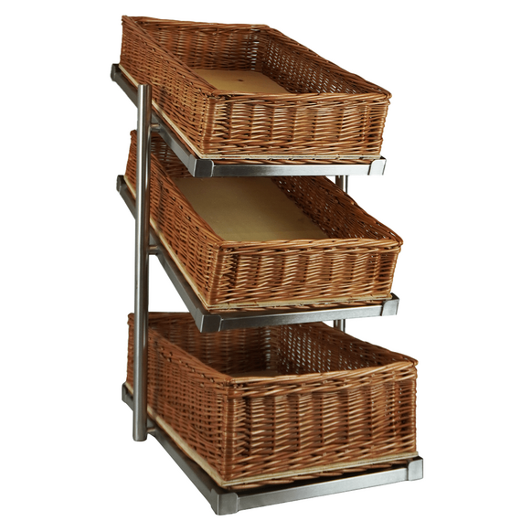 Combisteel Brotkorb Etagere 3 Hoch Schmale Modell  Inkl. Körbe