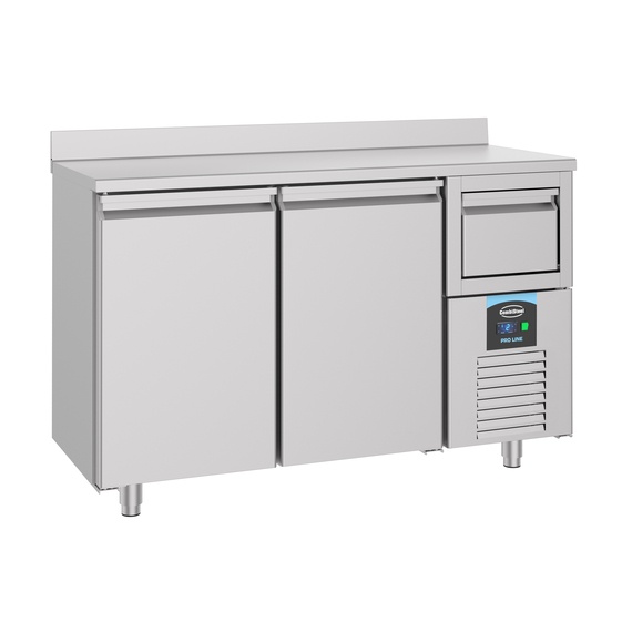 Combisteel 600 Kühltisch 2 Türen  mit Schublade für Kaffee