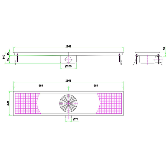 Combisteel 300 Bodenablauf 1368, Bild 2