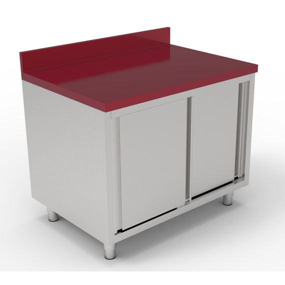 Combisteel 700 Arbeitstisch Schiebetüren mit Anschnittfläche 1200