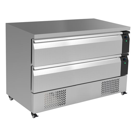 Combisteel Kühl-/Tiefkühltisch Umschaltbar 2 Schubladen 6X 1/1Gn